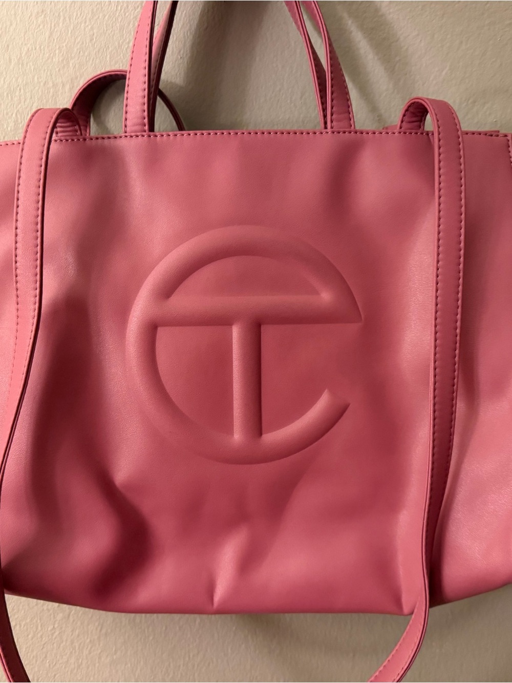 Telfar Pink Leather Tote